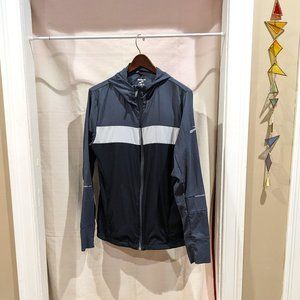 Brooks Windbreaker w/hood - Grey - Small
